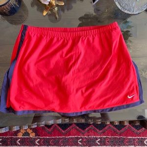 Nike Dry Fit Red Vintage Tennis Skirt Small